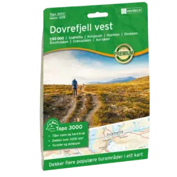 Turkart Dovrefjell West Wanderkarte