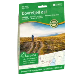 Turkart Dovrefjell Ost Wanderkarte