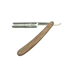 Golddachs Rasiermesser Olivenholz