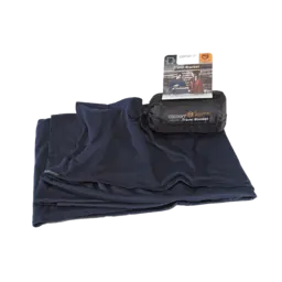 Cocoon Merino Wool Silk Travel Blanket graphite blue