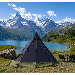 W23© Tipi Zelt/002 Black