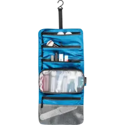 Cocoon Silk Hanging Toiletry Kit Minimalist blue lagoon