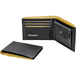Cocoon Wallet with Coin Pocket black/yellow