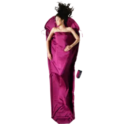 Cocoon Silk MummyLiner mulberry red