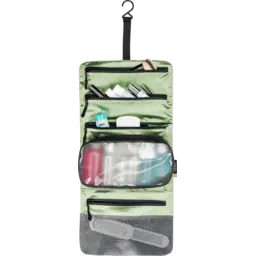 Cocoon Silk Hanging Toiletry Kit Minimalist light green