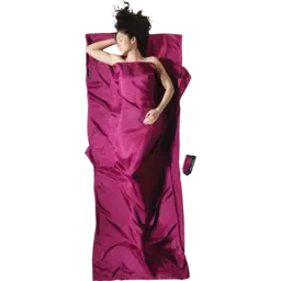 Cocoon Silk TravelSheet mulberry red