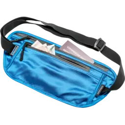 Cocoon Silk Secret Waist Wallet blue lagoon