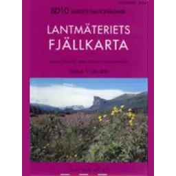 Fjällkarten BD10 Sareks Nationalpark