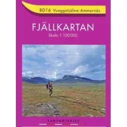 Fjällkarten BD16 Vuoggafjålme-Ammarnäs