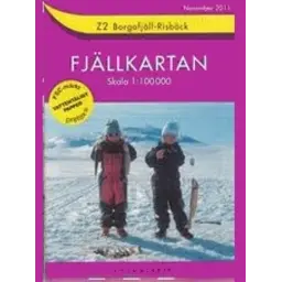 Fjällkarten Z2 Borgafjäll-Risbäck