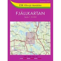Fjällkarten Z58 Klövsjo-Vemdalen