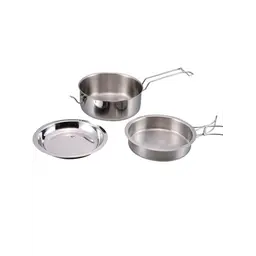 Edelstahlkochset Snap-Pack